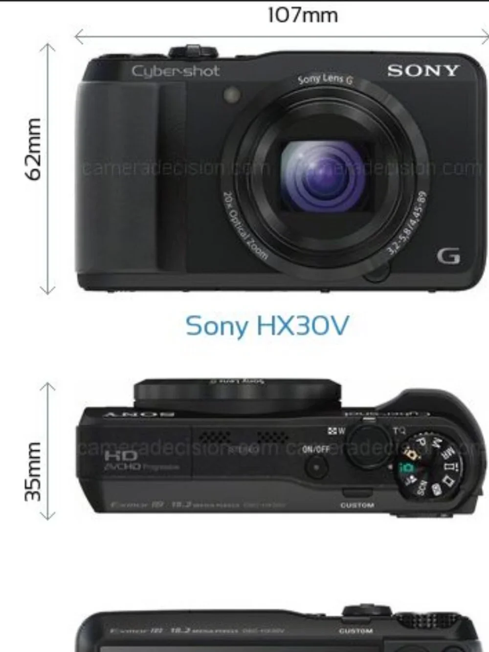Sony Cyber Shot DSC-HX30V - 20x Optical Zoom - With Accessories Included